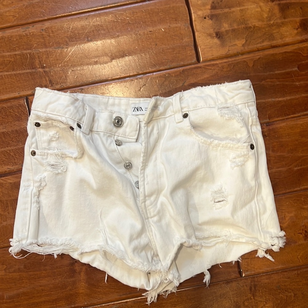 high rise jean shorts